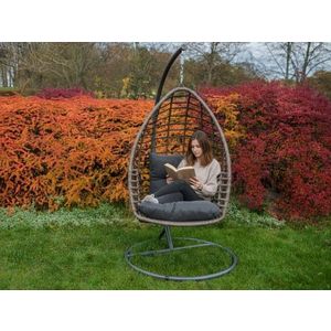 Závesné hojdacie kreslo Piatto hnedé vyobraziť