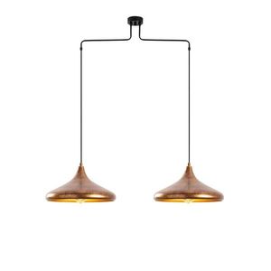 Závěsný lustr Barek II měděný vyobraziť