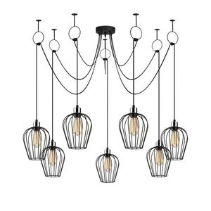 Závěsný lustr Tel IX černý vyobraziť