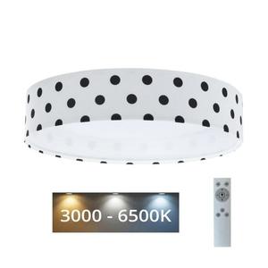 LED Stmievateľné svietidlo GALAXY KIDS LED/24W/230V bodky biela/čierna + DO vyobraziť