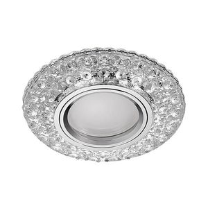 Emithor - Podhľadové svietidlo ELEGANT GLASS FIX 1xGU10/50W+LED/3W 4000K vyobraziť