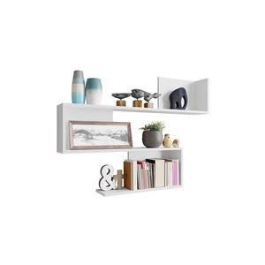 MIRJAN 24 Nástenná polica MANUNIA 80x110 cm biela vyobraziť