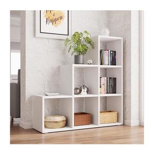 MIRJAN 24 Knižnica TRIO 108x105 cm biela vyobraziť