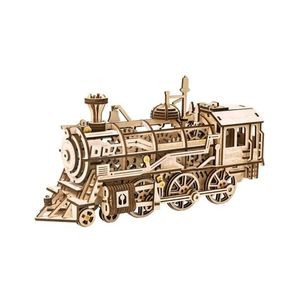 Robotime 3D drevené mechanické puzzle Parní lokomotiva 350 ks vyobraziť