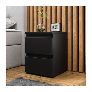 MIRJAN 24 Nočný stolík MALWA 40x40 cm matná čierna vyobraziť