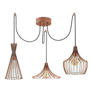 Závesné svietidlo v medenej farbe s kovovým tienidlom Mezopotamya – Opviq lights vyobraziť