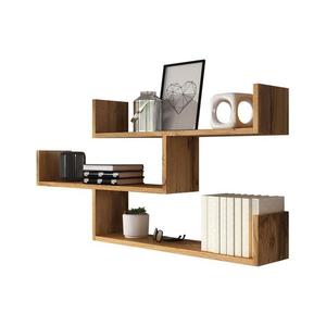 MIRJAN 24 Nástenná polica TRIO 55x119 cm dub wotan vyobraziť