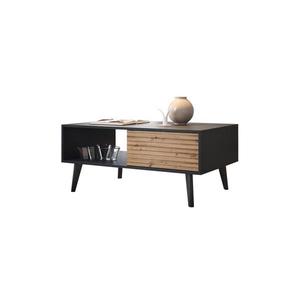 MIRJAN 24 Konferenčný stolík WILLOW 46x104 cm čierna/dub artisan vyobraziť