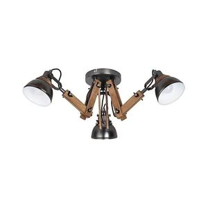 Rabalux 2724 - Prisadený luster AKSEL 3xE14/15W/230V čierna vyobraziť