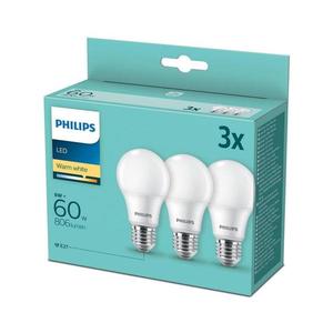 Philips LED 60W A60 E27 230V WW FR 3ks promopack vyobraziť
