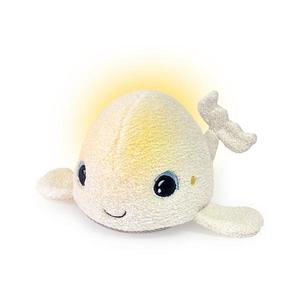 Pabobo svietiaci muchláčik Beluga veľryba s melódiami bielym šumom a senzorom plače vyobraziť