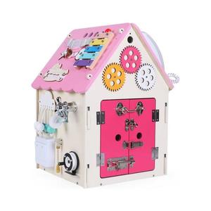 2Kids Toys Activity board Domček ružový vyobraziť
