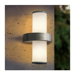 EGLO 86541 - vonkajšie nástenné svietidlo BEVERLY 2xE27/60W strieborná / biela 86541 vyobraziť