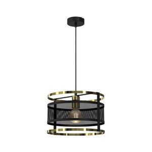 Luster na lanku RIM 1xE27/60W/230V čierna/zlatá 3903 vyobraziť
