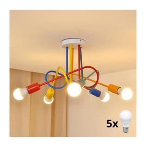 LED Detský prisadený luster OXFORD 5xE27/15W/230V W-2016/5 MIX/H vyobraziť
