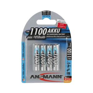 Ansmann 07521 Micro AAA - 4ks nabíjacia batéria AAA NiMH1, 2V/1050mAh 07521 vyobraziť