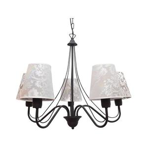 Luster MALBO II 5xE27/15W/230V čierna W-2920/5 BK vyobraziť