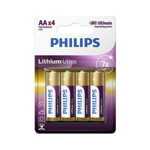 Philips FR6LB4A/10 - 4 ks Lithiová batéria AA LITHIUM ULTRA 1, 5V 2400mAh Phil-FR6LB4A/10 vyobraziť