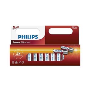 Philips LR6P12W/10 - 12 ks Alkalická batéria AA POWER ALKALINE 1, 5V 2600mAh Phil-LR6P12W/10 vyobraziť