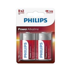 Philips LR20P2B/10 - 2 ks Alkalická batéria D POWER ALKALINE 1, 5V 14500mAh Phil-LR20P2B/10 vyobraziť