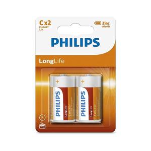 Philips R14L2B/10 - 2 ks Zinkochloridová batéria C LONGLIFE 1, 5V 2800mAh Phil-R14L2B/10 vyobraziť