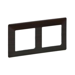 Legrand 754172 - Rámik pre spínače VALENA LIFE 2P tmavé drevo 754172 vyobraziť