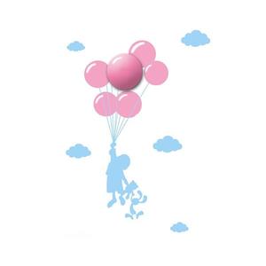 LED Detské nástenné svietidlo LED/1W/3xAAA balón ML142 vyobraziť