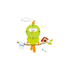 LED Detské nástenné svietidlo s hodinami LED/1W/3xAAA vták ML208 vyobraziť