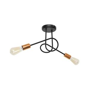 Prisadený luster OXFORD 2xE27/15W/230V čierna W-2016/2 BK+BR/H vyobraziť