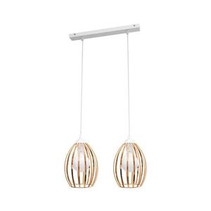 Luster na lanku DALI 2xE27/15W/230V medená W-L 1355/2 WT+BR vyobraziť