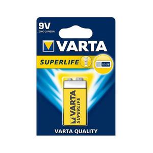 Varta 2022 - 1 ks Zinkouhlíková batéria SUPERLIFE 9V 2022101411 vyobraziť