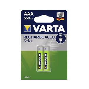 Varta 56733 - 2 ks Nabíjacie batérie SOLAR ACCU AAA NiMH/550mAh/1, 2V 56733101402 vyobraziť
