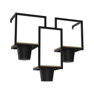 Nástenný kvetináč 46x53 cm čierna 8093 vyobraziť