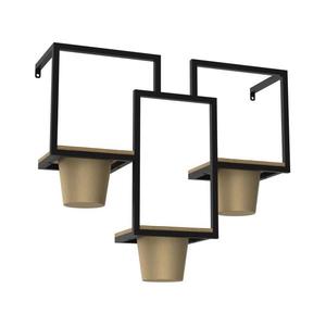 Nástenný kvetináč 46x53 cm zlatá 8096 vyobraziť