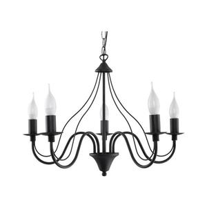Luster na reťazi MINERWA 5 5xE14/40W/230V čierna SL.0218 vyobraziť