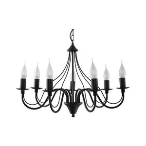 Luster na reťazi MINERWA 7 7xE14/40W/230V čierna SL.0219 vyobraziť