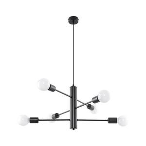Luster na lanku DUOMO 6 6xE27/60W/230V čierna SL.0305 vyobraziť