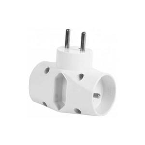 P90 - Rozbočovacia zásuvka 1x2, 5A+2x10A/230V P90 vyobraziť