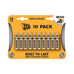 JCB-LR06-10B - 10 ks Alkalická batéria AA 1, 5V JCB-LR06-10B vyobraziť