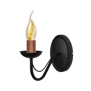 Nástenné svietidlo MALBO 1xE14/60W/230V K-2910/1 BK+BR vyobraziť