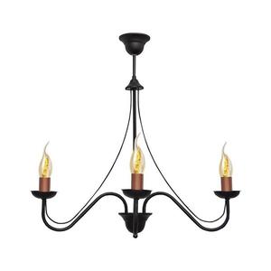Luster na tyči MALBO 3xE14/60W/230V W-2940/3 BK+BR vyobraziť