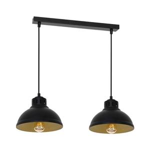 Luster na lanku SVEN 2xE27/15W/230V čierna/zlatá 9143 vyobraziť