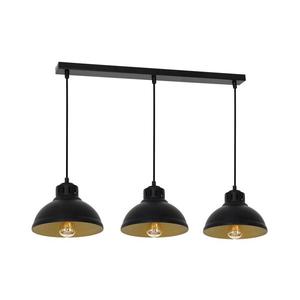 Luster na lanku SVEN 3xE27/15W/230V čierna/zlatá 9144 vyobraziť