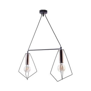 Jupiter 1665 - Luster na lanku KAIR 2xE27/60W/230V čierna/meď 1665 vyobraziť