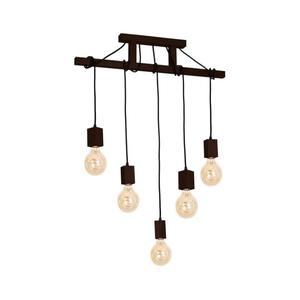 Luster na tyči JACK 5xE27/40W/230V hnedé drevo 4361 vyobraziť
