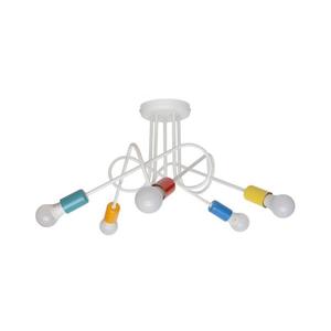 Detský prisadený luster OXFORD 5xE27/15W/230V W-2016/5 WT+MIX/H vyobraziť