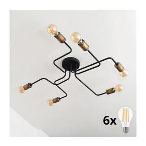 LED Prisadený luster TUBE 6xE27/15W/230V P-1924/6 BK+AB vyobraziť