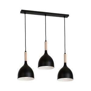 Luster na lanku NOAK WOOD 3xE27/15W/230V čierna/buk 1193 vyobraziť