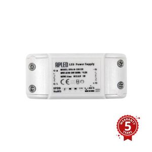 APLED - LED Elektronický transformátor DRIVER 12W/12V/1A 777-0001 vyobraziť