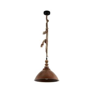 Eglo 33026 - Luster na lanku RIDDLECOMBE 1xE27/60W/230V hnedá patina 33026 vyobraziť